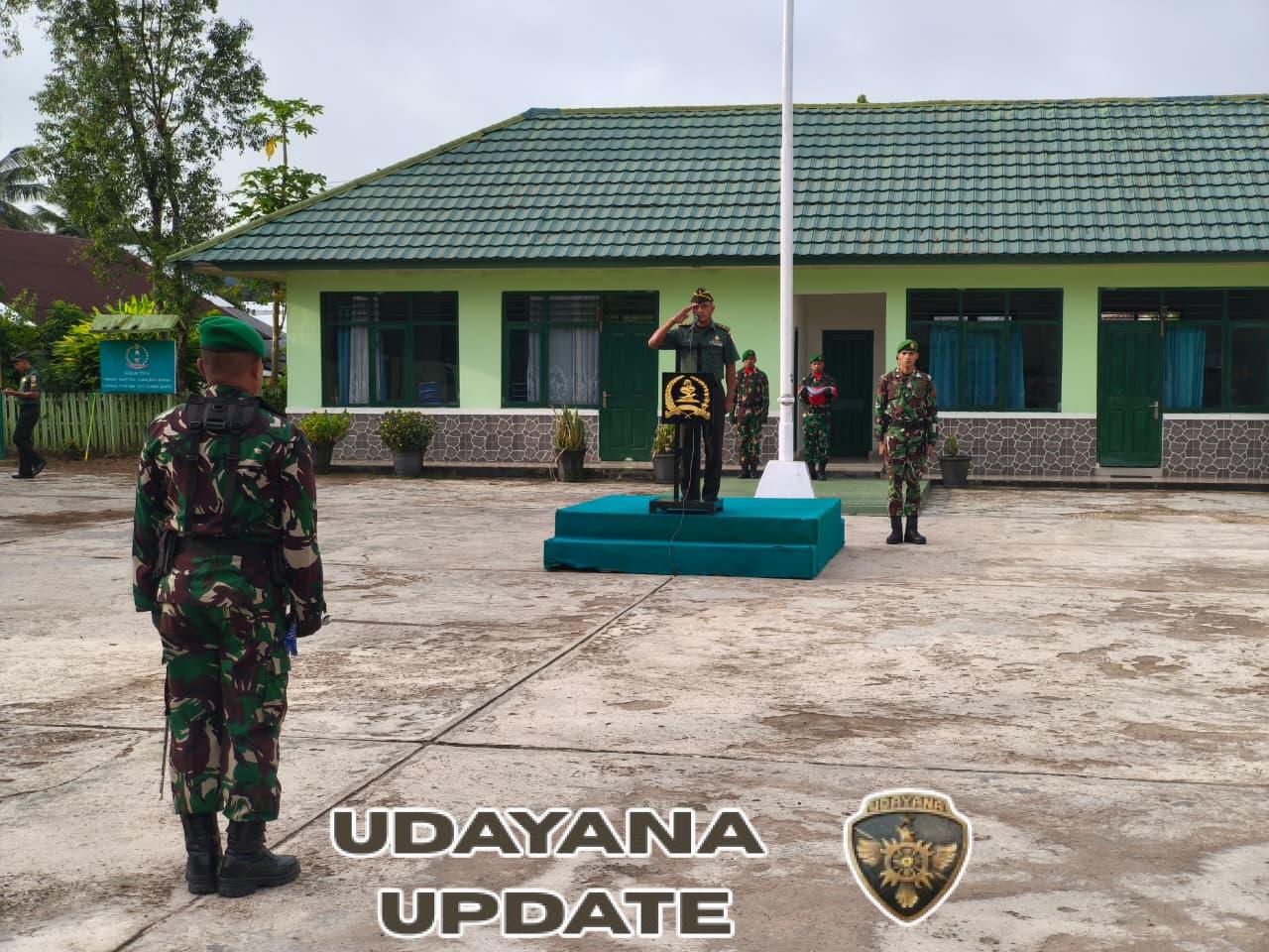 Kasdim 1613/Sumba Barat Pimpin Upacara Bendera Mingguan di Makodim