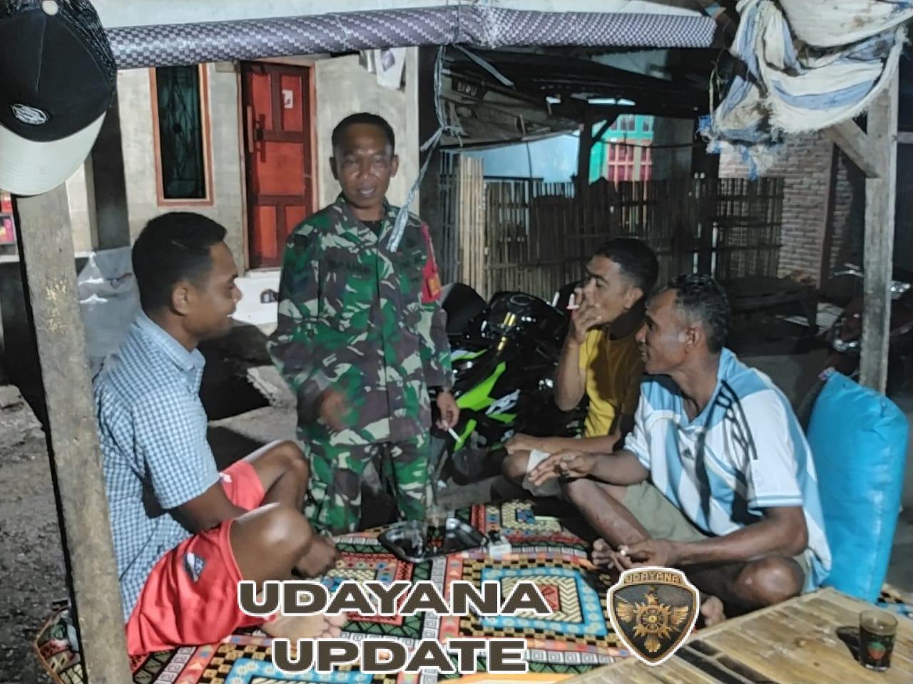 Patroli Malam Babinsa Bolo Berjalan Aman, Fokus Himbauan ke Kaum Muda untuk Hindari Narkoba