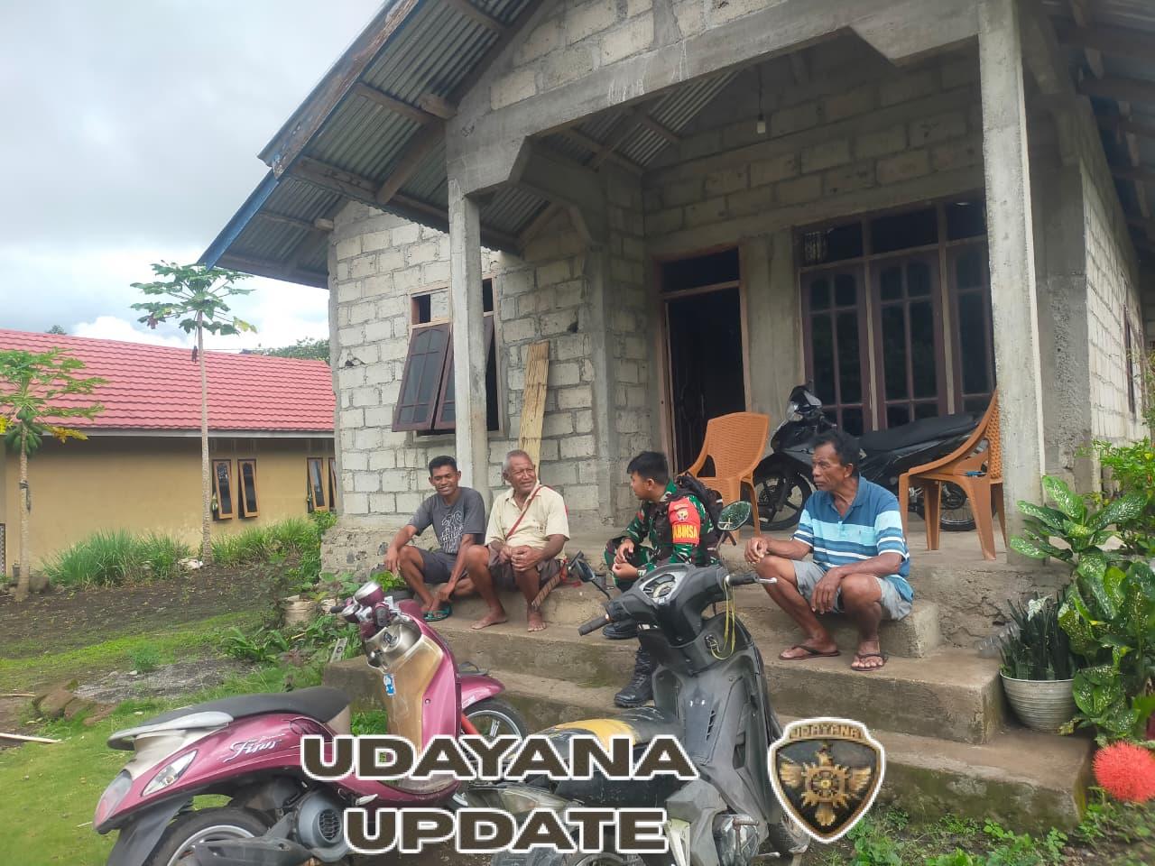 Babinsa Leguderu Tingkatkan Monitoring Wilayah untuk Jaga Stabilitas Keamanan di Boawae