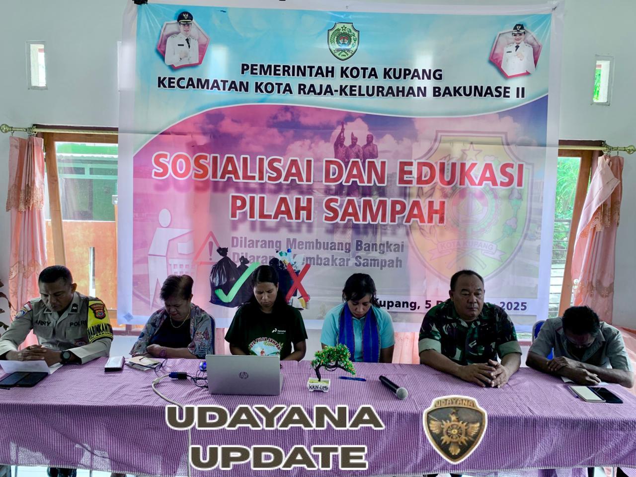 Babinsa Dukung Sosialisasi Pemilahan Sampah Kelurahan Bakunase II