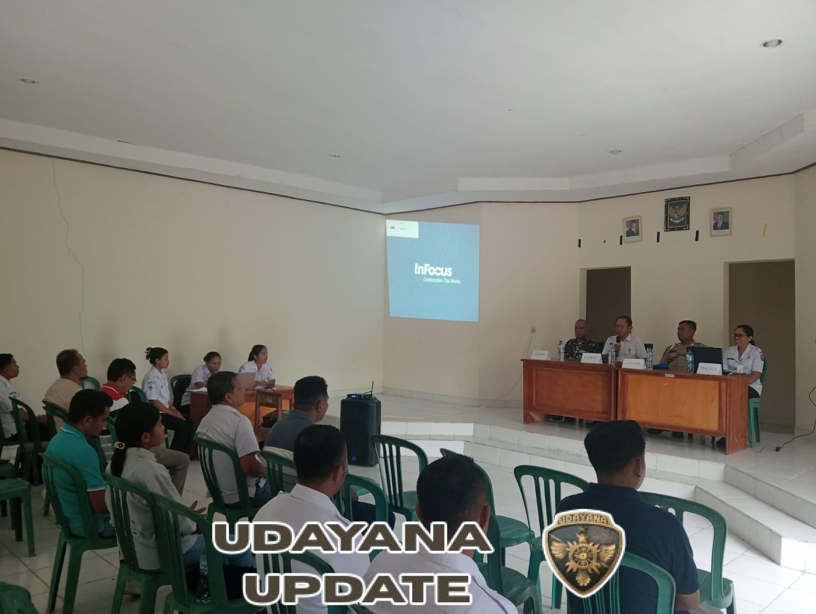 Danramil Batutua Hadiri Lokakarya Mini Lintas Sektor di Puskesmas Batutua