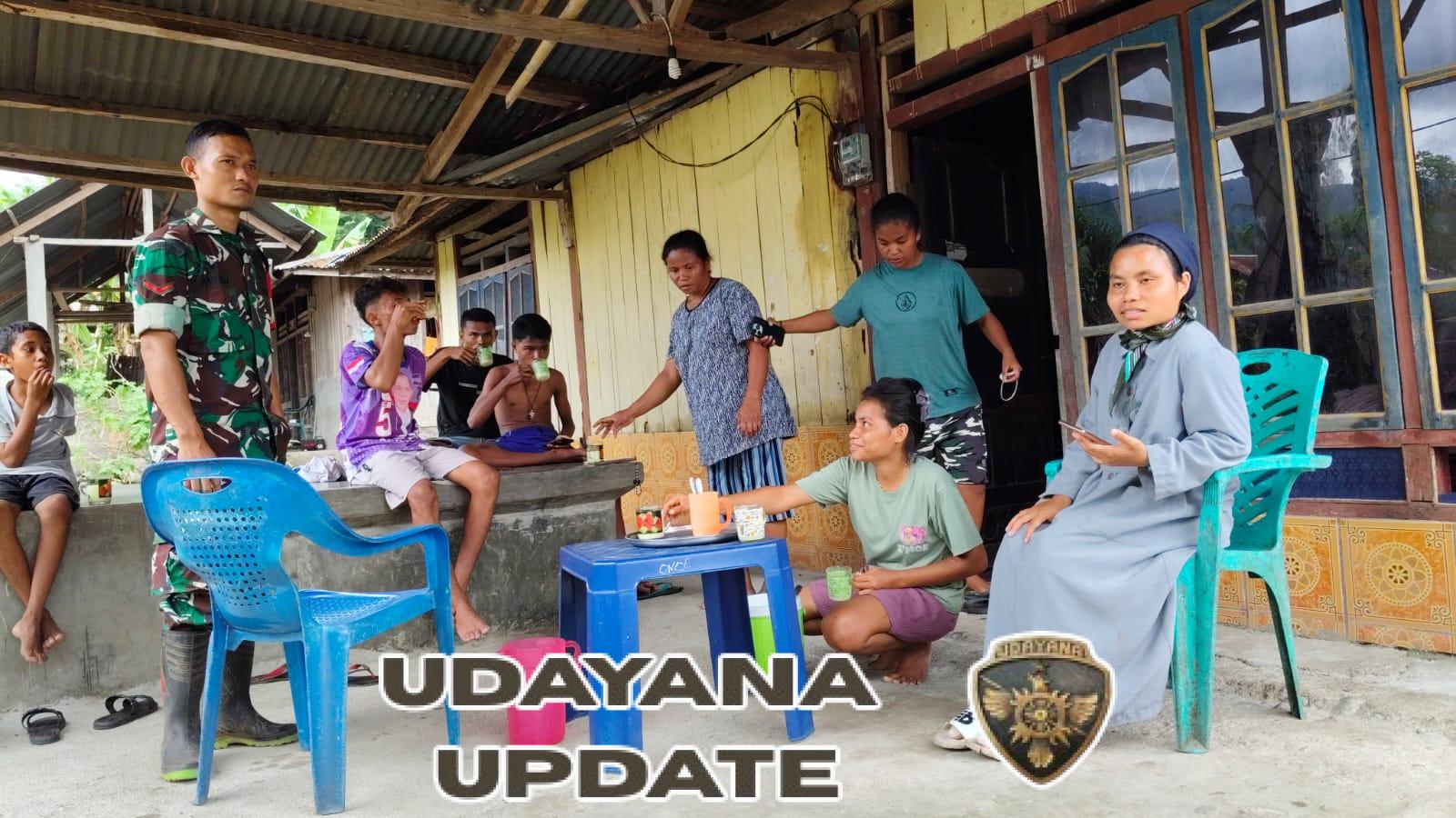 Babinsa Koramil 1602-04 Maurole Gelar Pamwil dan Komsos di Desa Nida, Edukasi Warga Soal Keamanan Anak