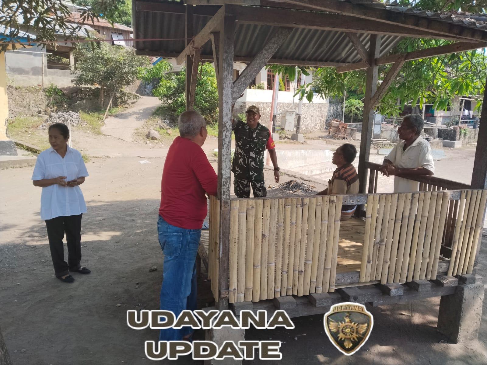 Babinsa Koramil 1602-01/Ende Tingkatkan Kamtibmas Lewat Komsos dan Pamwil di Gheo Ghoma