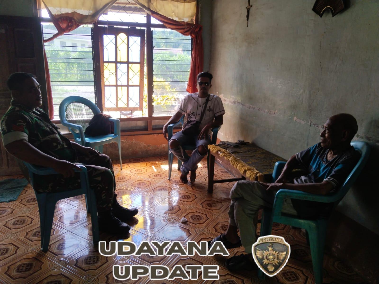 Babinsa Koramil 1602-03/Detusoko Laksanakan Komsos dan Pantau Keamanan Desa Lisekuru