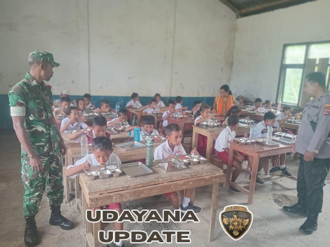 Lonceng Perdana Program Gizi Sehat Dibunyikan, TNI–Polri dan Pemda Satarmese Turun Bersama