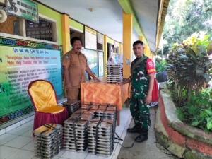 Menu Bergizi Seimbang Disalurkan Babinsa di Kelurahan Ule, Monggonao, dan Jatiwangi