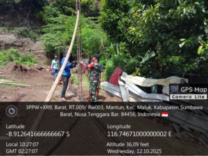 Progres KDKMP Desa Mantun Capai 10 Persen, Babinsa Koramil 02/Sekongkang Intensif Lakukan Pendampingan