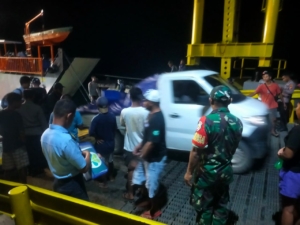 Pengamanan Kapal Fery Garda Maritim 3 di Pelabuhan Pantai Baru