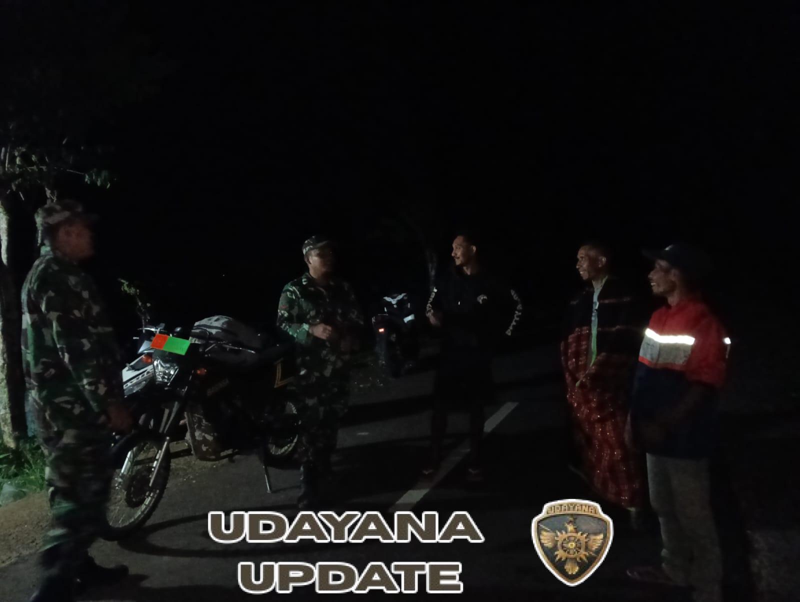 Koramil 1630-03/Macang Pacar Gelar Patroli Malam untuk Jaga Kamtibmas di Seputaran Noa