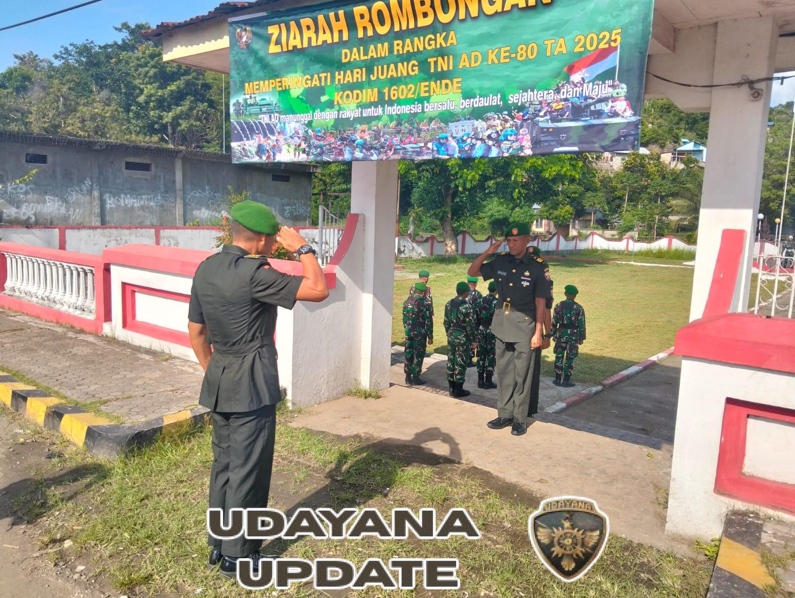 Kodim 1602/Ende Gelar Ziarah Rombongan Peringati Hari Juang TNI AD ke-80