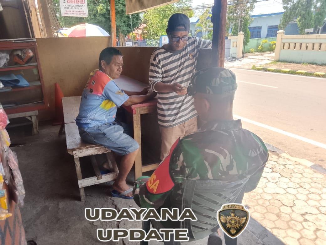 Babinsa Koramil 1602-02/Wolowaru Tingkatkan Keamanan dan Kedekatan dengan Warga Desa Lisepuu