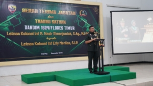 Danrem 161/WS Pimpin Sertijab Dandim 1624/Flotim
