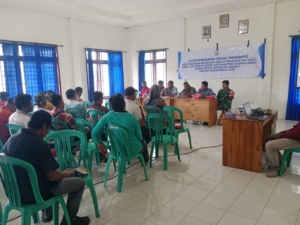 Babinsa Dampingi Musyawarah Desa Talonang Baru Bahas Rencana Kerja Pemerintah Desa 2026