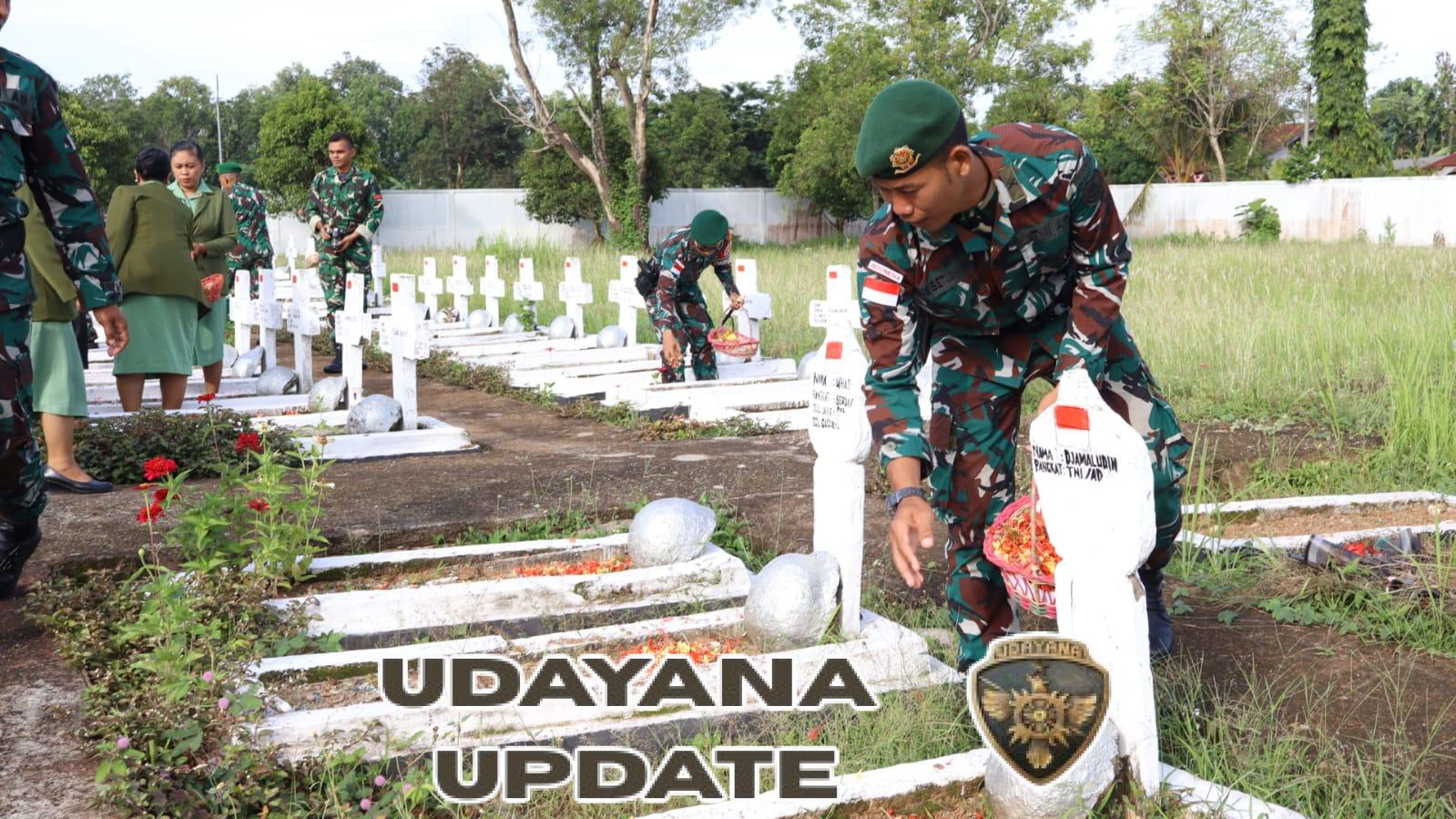 Satgas Yonarmed 12 Gelar Ziarah TMP Peringati Hari Juang Kartika
