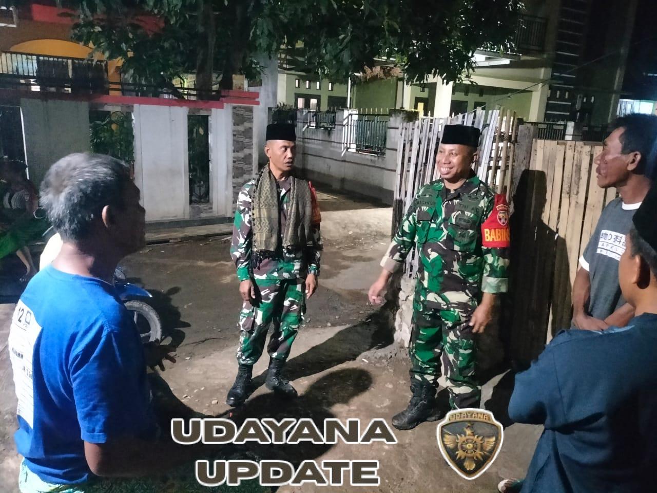 Patroli Malam Babinsa di Desa Melayu Berjalan Lancar dan Aman