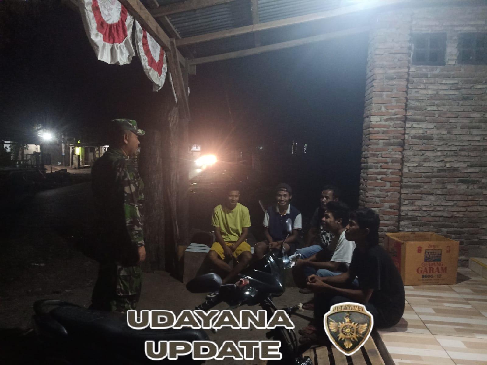 Babinsa Rada Tegaskan Larangan Konsumsi Alkohol demi Keharmonisan Warga