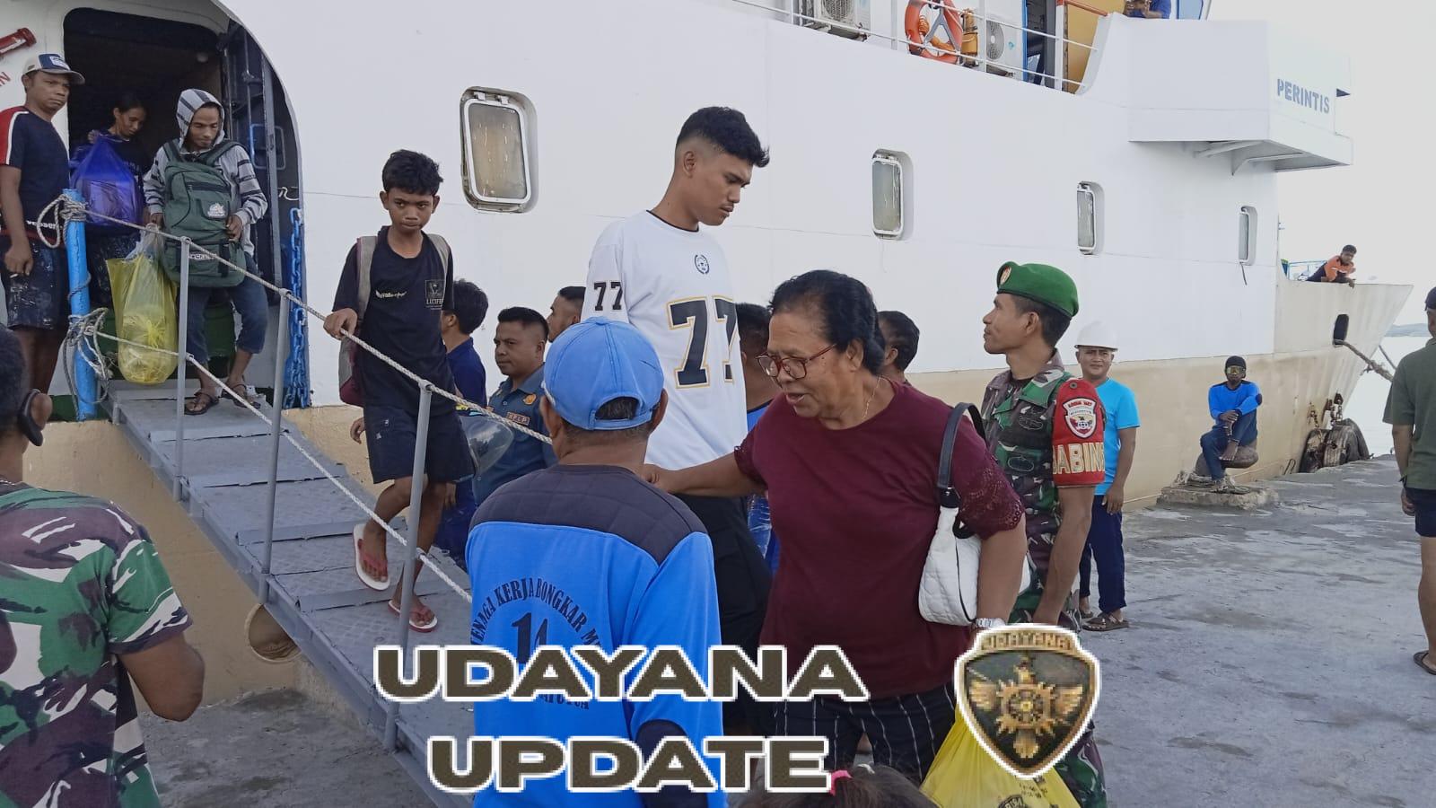 Monitoring Piket Koramil 1627-03/Batutua Pastikan Keamanan KM Sabuk Nusantara 43