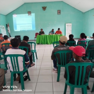 Babinsa Koramil 1625-01/Bajawa Hadiri Rapat Lanjutan Pembahasan Kemiri Sunan di Desa Nginamanu