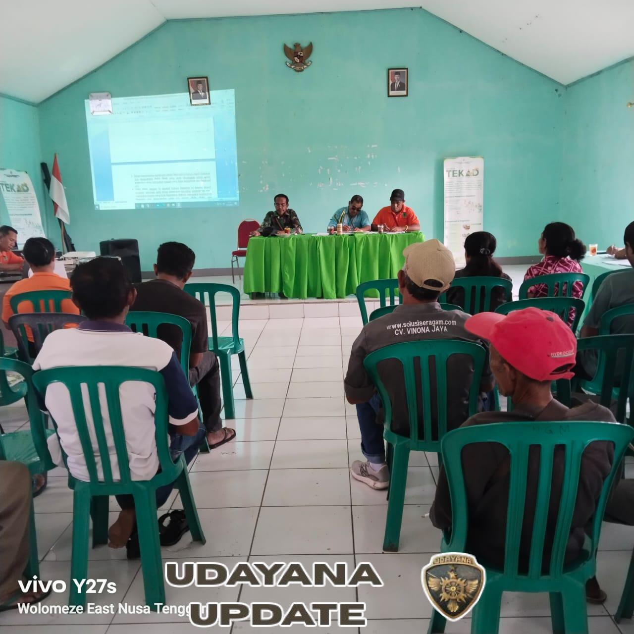 Babinsa Koramil 1625-01/Bajawa Hadiri Rapat Lanjutan Pembahasan Kemiri Sunan di Desa Nginamanu