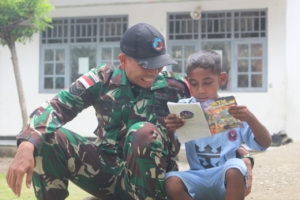 Cerdaskan Anak Bangsa, Satgas Pamtas Yonarhanud 2 Kostrad Gelar Program Alap Alap Smart Car