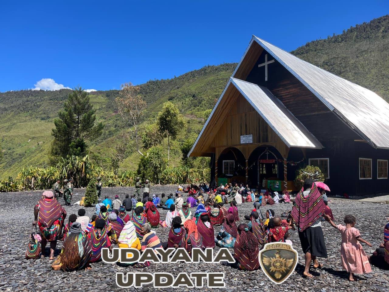 Satgas Yonif 743/PSY Hadirkan Sukacita Natal Untuk Masyarakat Papua