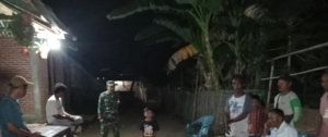 Babinsa Banggo Aktif Jaga Kamtibmas Lewat Kongkow dan Patroli Malam