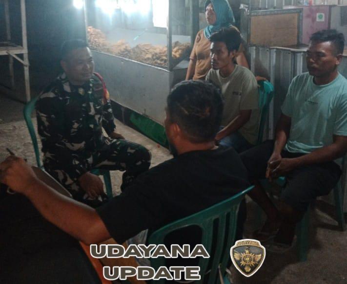 Babinsa Rasabou Gelar Ronda Malam Bersama Warga Jaga Keamanan Wilayah