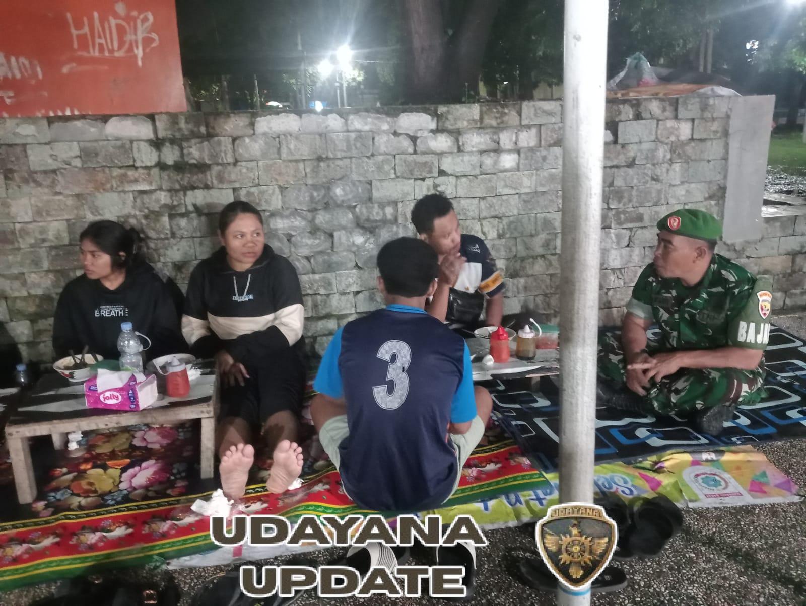 Patroli Malam Koramil 1628-01/Taliwang Jaga Kondusifitas Wilayah