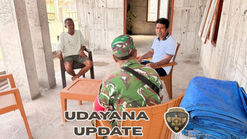 Babinsa Koramil 1602-04/Maurole Laksanakan Pengamanan Wilayah dan Komsos di Desa Nuanaga