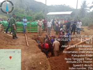 Resmi Dimulai, Pembangunan Koperasi Merah Putih di Desa Embunggena Diresmikan dengan Peletakan Batu Pertama