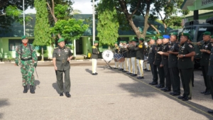 Dandim 1621/TTS Jadi Komandan Upacara Hari Juang TNI AD di Makorem 161/Wira Sakti