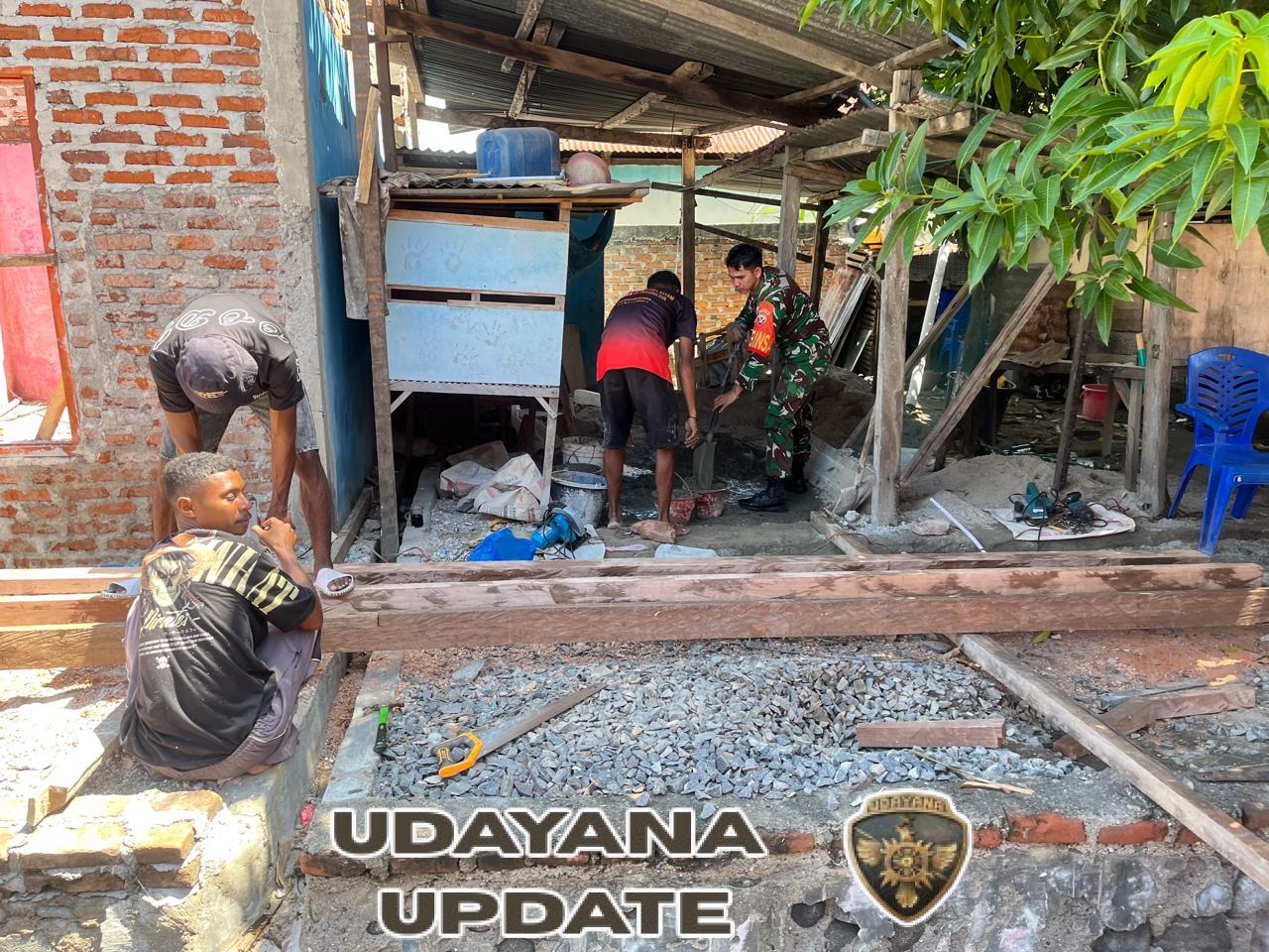 Babinsa Omesuri Perkuat Kemanunggalan TNI–Rakyat melalui Gotong Royong