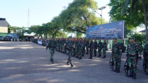 Peringati Hari Juang TNI AD ke-80, Danrem 161/Wira Sakti Lepas Peleton Beranting Yudha Wastu Pramuka Jaya