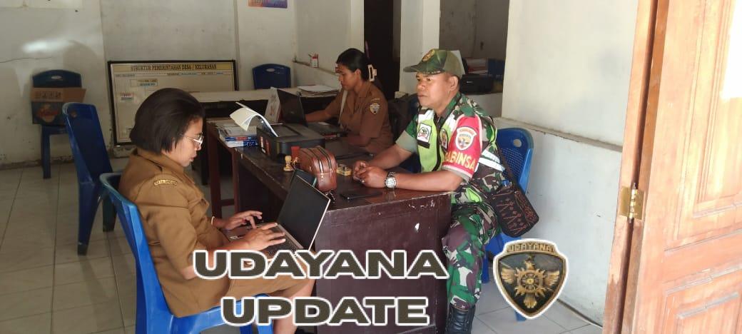 Babinsa Koramil Wolowaru Laksanakan Puldata Ter dan Pamwil di Desa Detupera