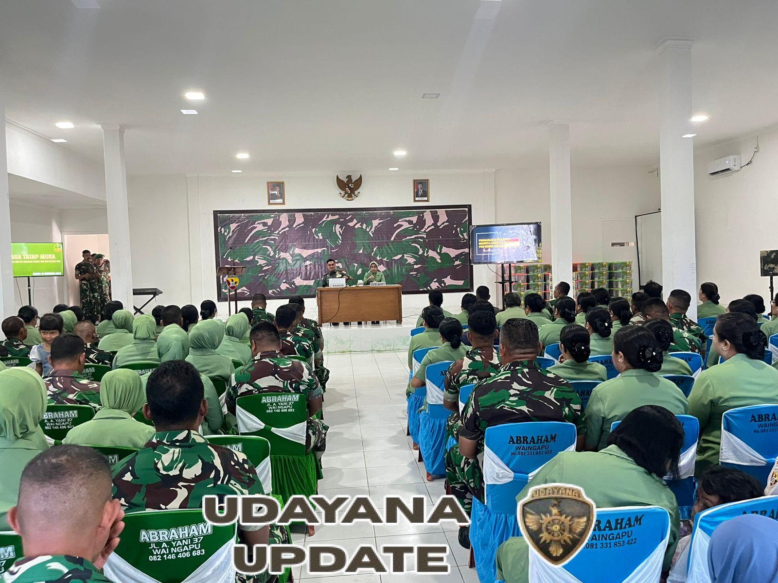 Dandim 1601/Sumba Timur Beri Pengarahan Prajurit, PNS dan Persit dalam Acara Tatap Muka dan Natal Bersama