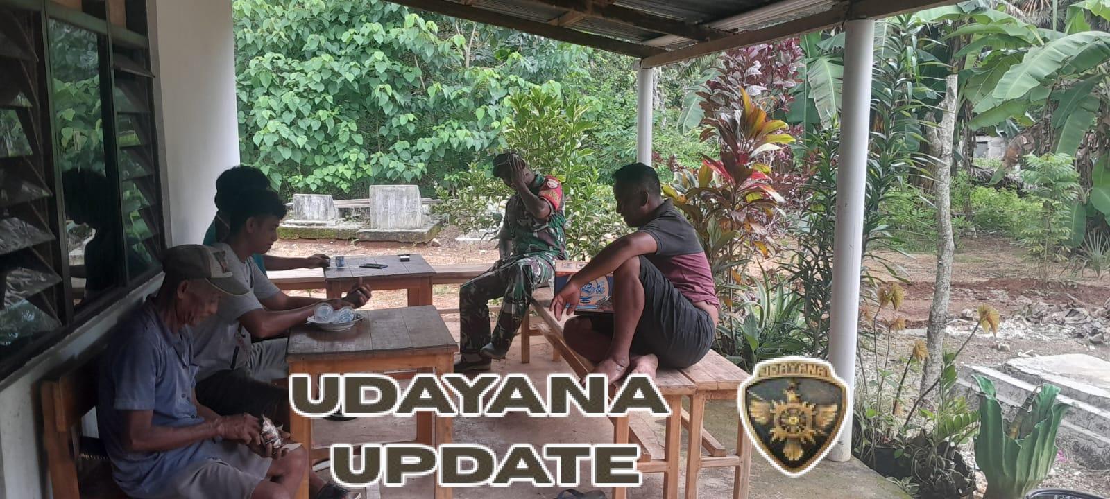 Babinsa Batutua Laksanakan Komsos dan Monitoring Wilayah Binaan di Desa Tasilo