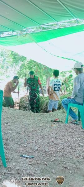 Aksi Nyata Babinsa Hadir Ringankan Duka Warga Keluarga