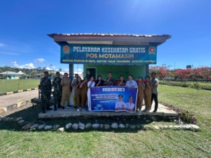 Pelayanan Kesehatan Gratis Warnai Kehadiran Satgas Pamtas di Malaka