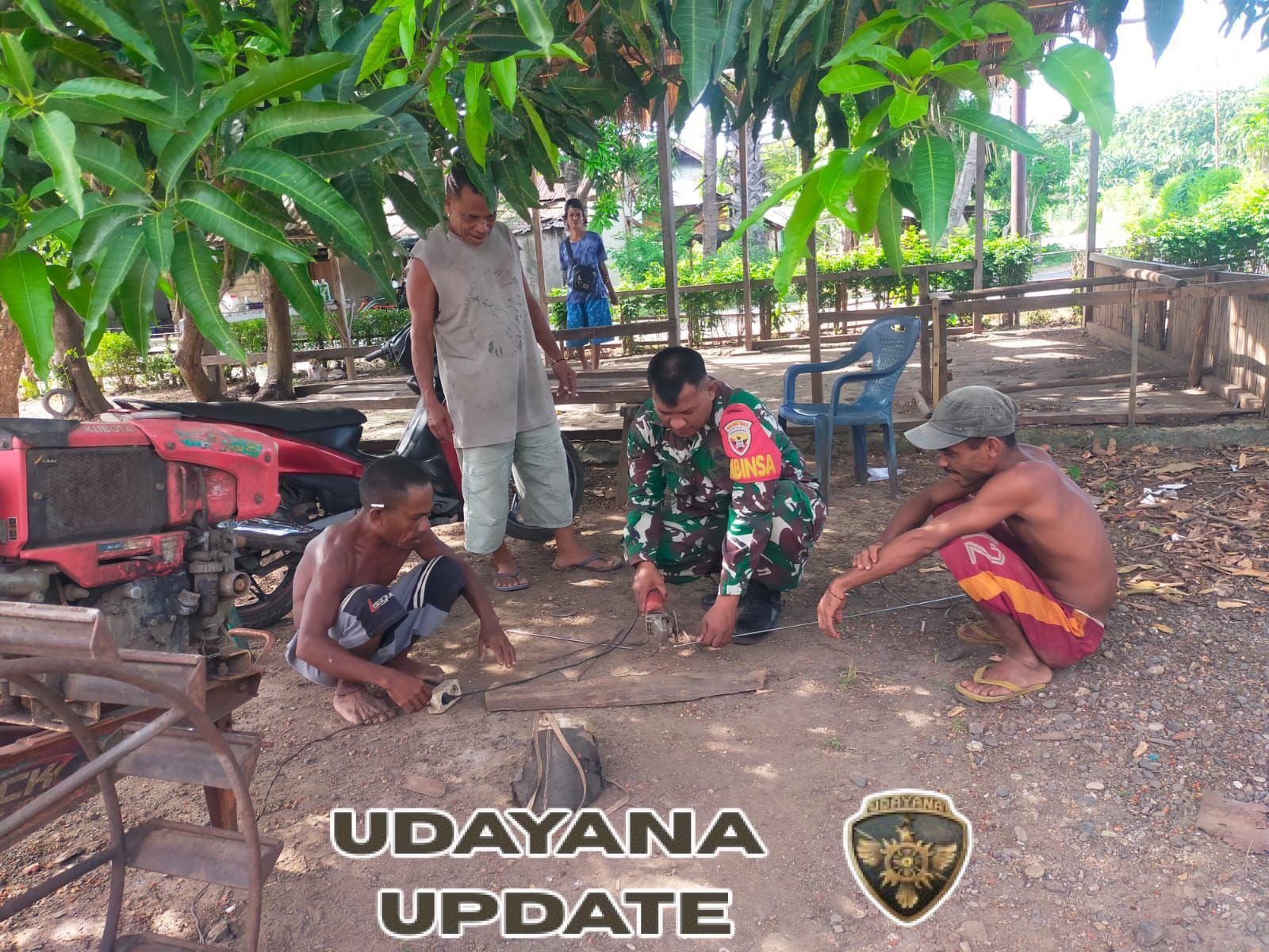 Babinsa Desa Aimoli Laksanakan Komsos dan Pemantauan Wilayah