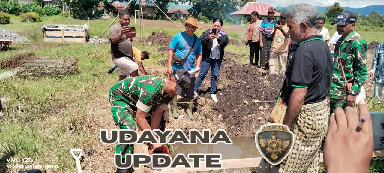 Babinsa Koramil 1625-01/Bajawa Hadiri Ritual Peletakan Batu Pembangunan Koperasi Desa