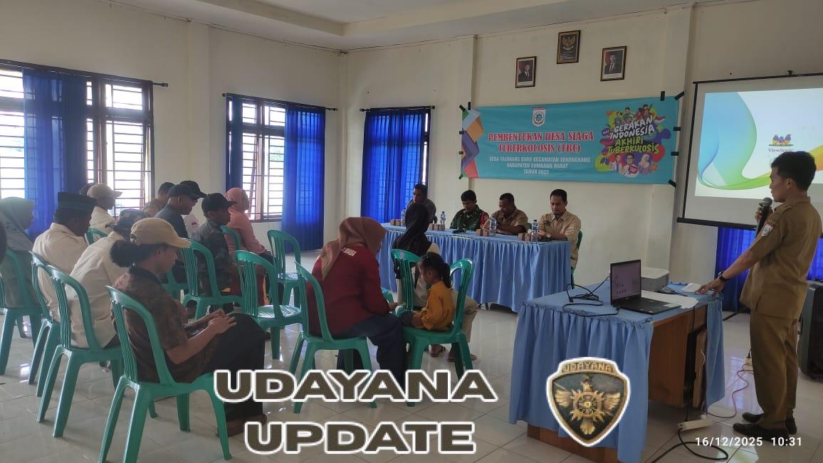 Babinsa Talonang Baru Hadiri Pembentukan Desa Siaga TBC