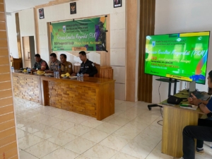 Babinsa Desa Tongo Hadiri Pertemuan Konsultasi Masyarakat DED Pengendali Banjir