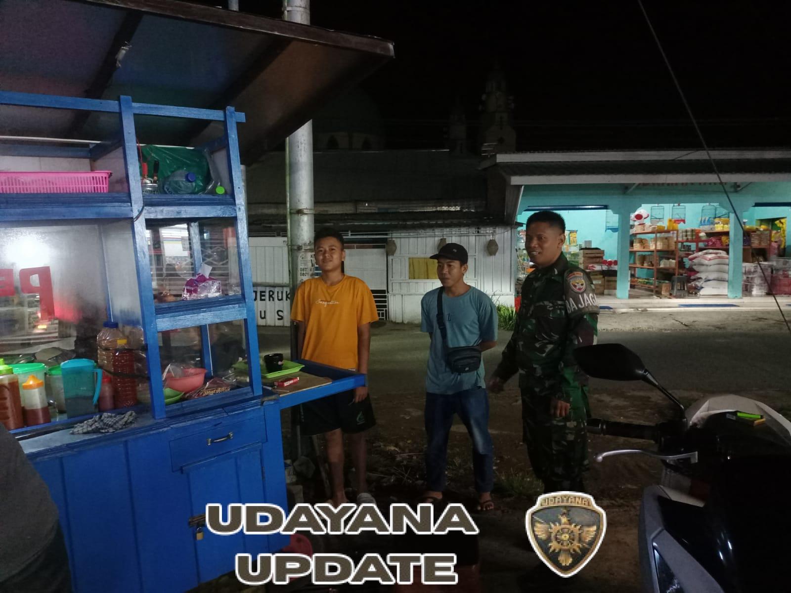 Koramil 1628-03/Seteluk Gelar Patroli Malam, Jaga Keamanan Wilayah