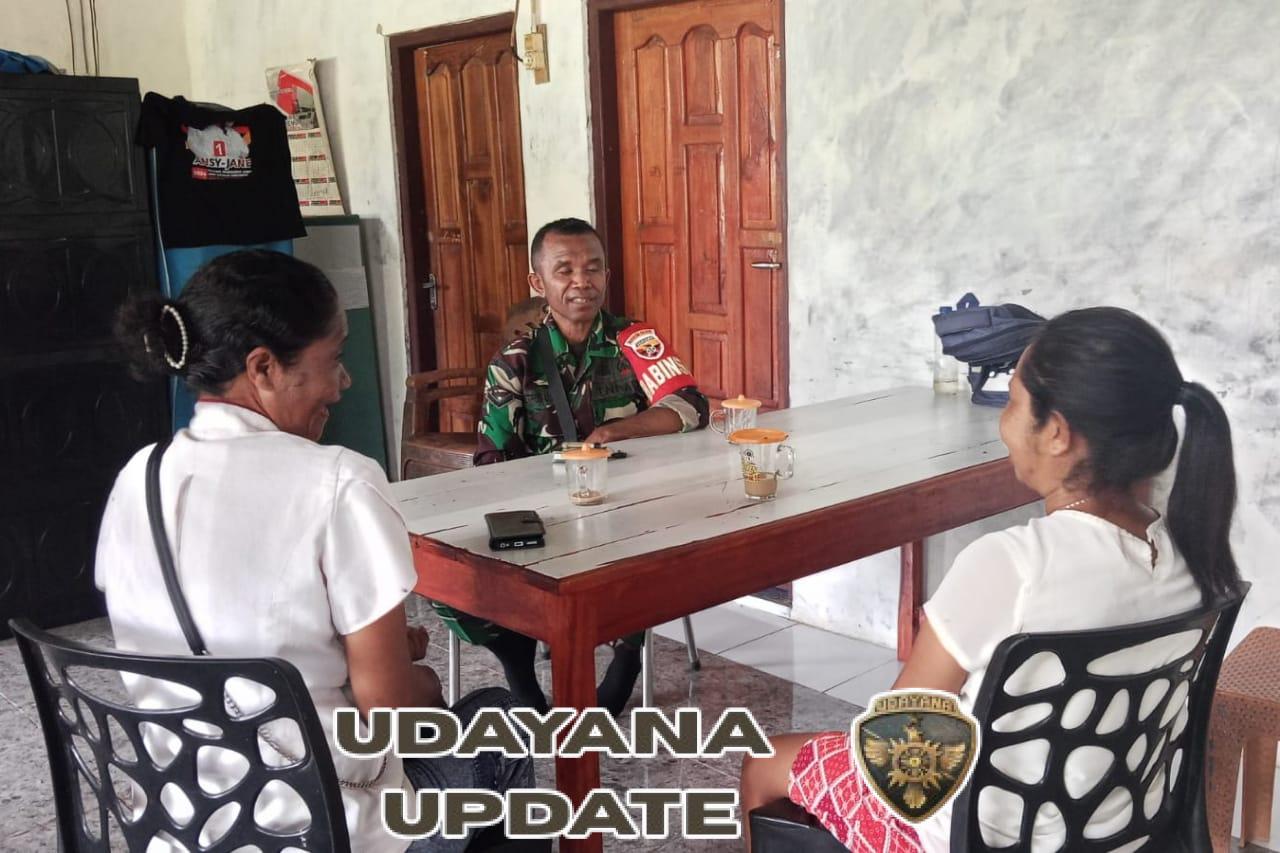 Tingkatkan Kedekatan Dengan Warga Binaan, Babinsa Komsos Dengan Warga Masyarakat