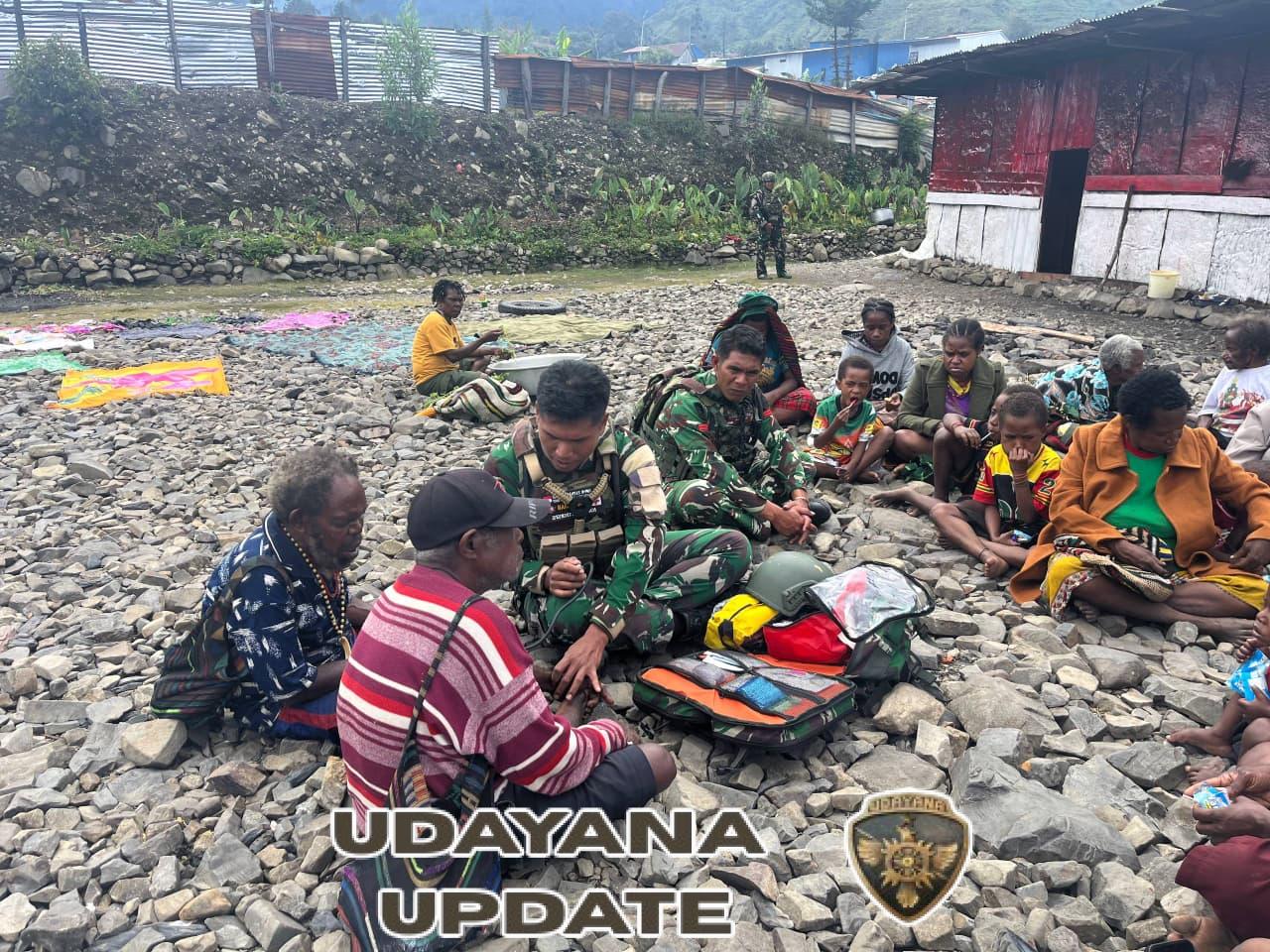 Free Medical Care Satgas Yonif 743/PSY Hadirkan Senyum dan Harapan bagi Masyarakat Papua