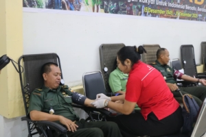 Hari Juang TNI AD Diwarnai Donor Darah Kemanusiaan
