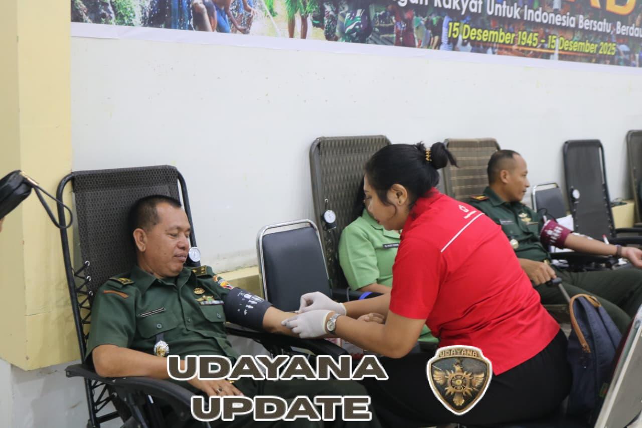 Hari Juang TNI AD Diwarnai Donor Darah Kemanusiaan