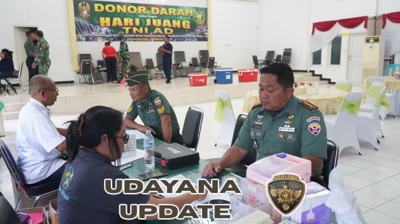 Korem 161/Wira Sakti Gelar Bhakti Kesehatan Donor Darah Peringati Hari Juang TNI AD ke-80
