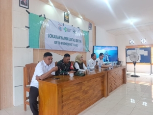 Babinsa Desa Tongo Hadiri Loka Karya Mini Lintas Sektoral UPTD Puskesmas Tongo
