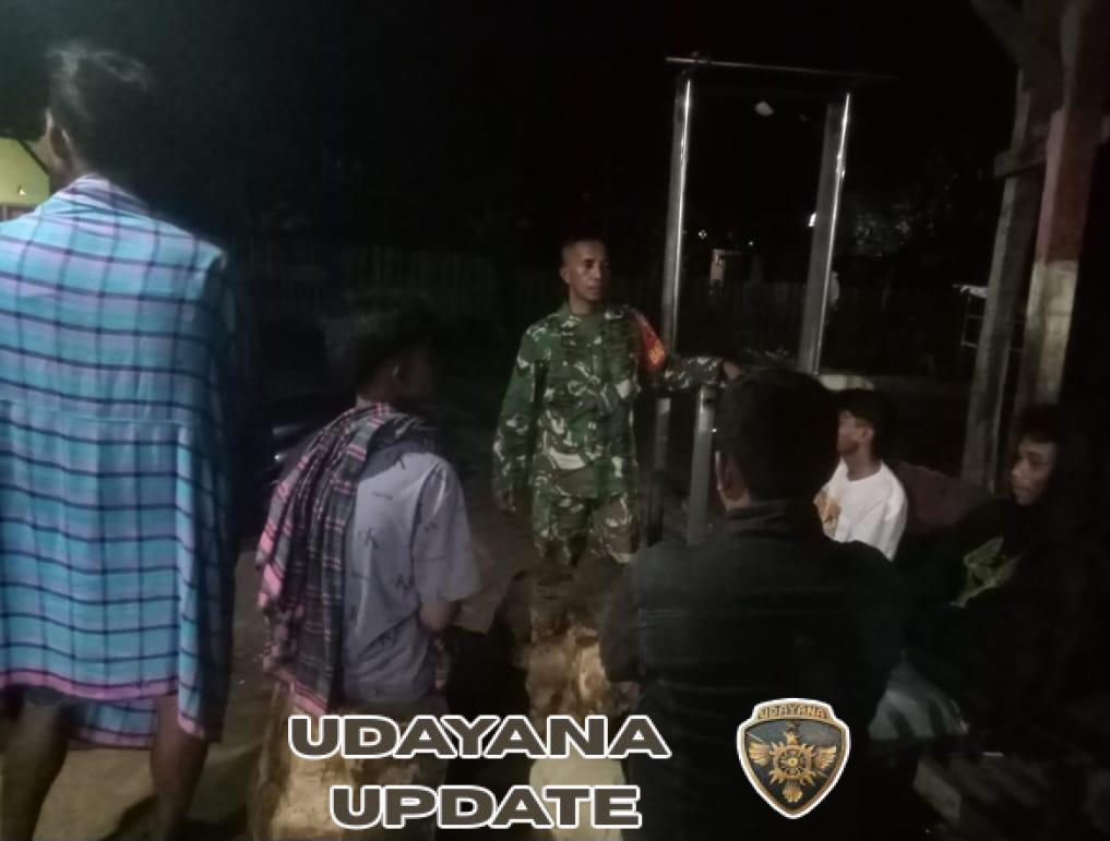 Babinsa Koramil 1608-07/Monta Intensifkan Patroli dan Ronda Malam Jaga Kamtibmas